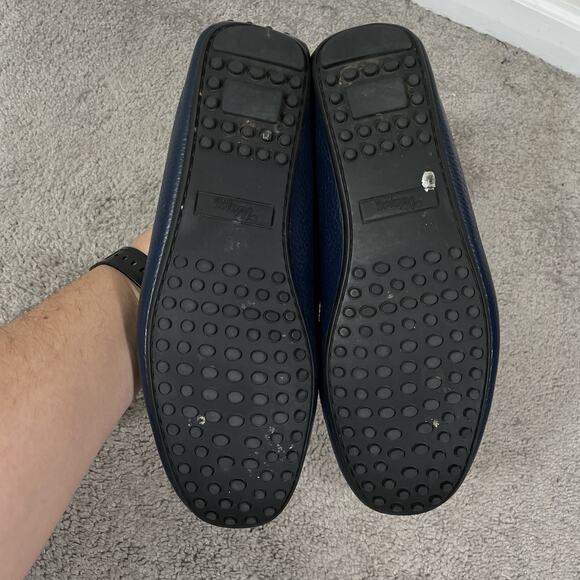 Velasca Milano Scovinatt Navy Tumbled Calf Leather Driving Moccasins Men’s 41 main image 4